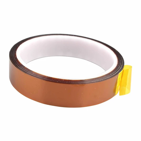 Kapton Bant 20mm x 30 Metre  Yüksek Düşük Sıcaklık -73C  260C Termal Isıya Dayanıklı Güçlü Yalıtım Çizilmeye Yırtılmaya Dirençli Çözücülere Dirençli Polyimide Maskeleme - Resim 4