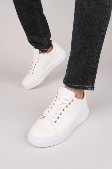 Muggo PİNTO Kalın Taban Bağcıklı Erkek Günlük Sneaker Spor Ayakkabı - 5