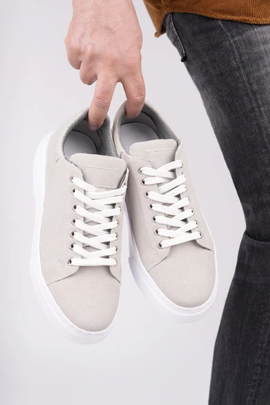 Muggo ZEYN Kalın Taban Bağcıklı Erkek Günlük Sneaker Spor Ayakkabı - 7