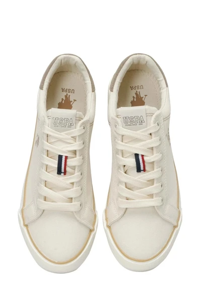U.S. Polo Assn. RACHEL 5FX Bej Kadın Sneaker Ayakkabı - 4
