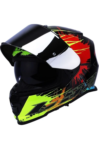 LS2 Storm 2 Drop Full Face  Motosiklet Kaskı Gri Camlı - 2