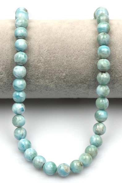 Larimar Doğal Taş Dizi 8 mm Küre Kesim - Resim 2