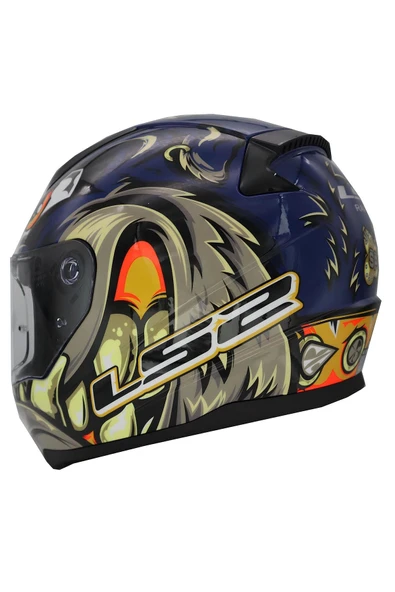 LS2 Rapıd 2 Spox Kapalı Kask Kırmızı - Resim 3