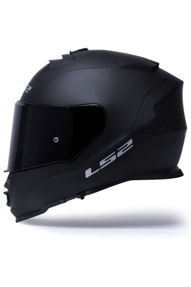 LS2 Storm 2 Mat Siyah Kapalı Motosiklet Kaskı Siyah Camlı - 2