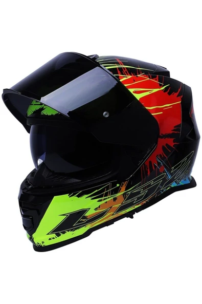 LS2 Storm 2 Drop Full Face  Motosiklet Kaskı Siyah Camlı - 2