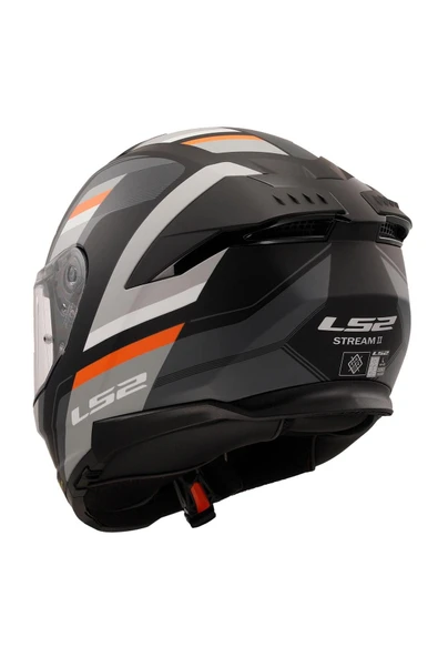 LS2 Stream 2 Vintage Full Face Motosiklet Kaskı - 5