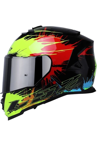 LS2 Storm 2 Drop Full Face  Motosiklet Kaskı Gri Camlı - 5