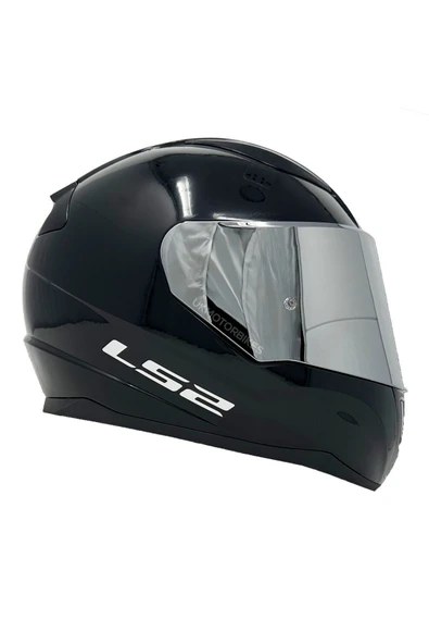 LS2 Rapıd 2 Parlak Siyah Fullface Motosiklet Kaskı Gri Camlı - 3
