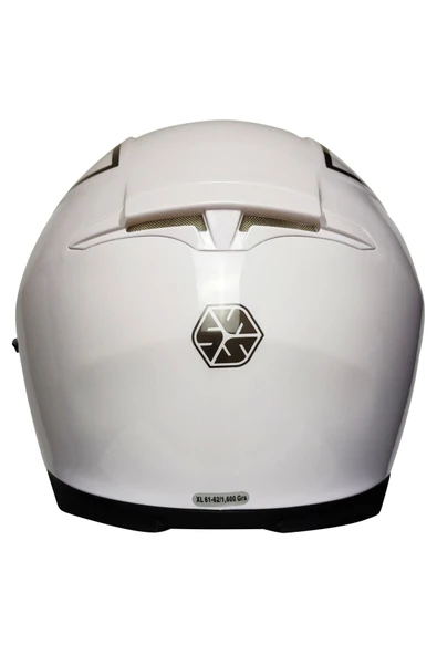 Scoyco X507 Güneş Vizörlü Kapalı Kask Beyaz - 5
