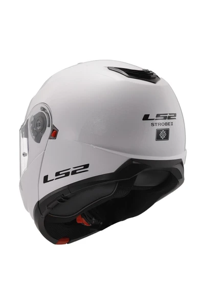 LS2 STROBE 2 BEYAZ Motorcu Kaskı - 4