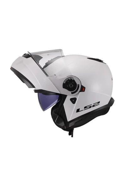 LS2 STROBE 2 BEYAZ Motorcu Kaskı - 3