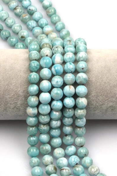 Larimar Doğal Taş Dizi 8 mm Küre Kesim ürün görseli