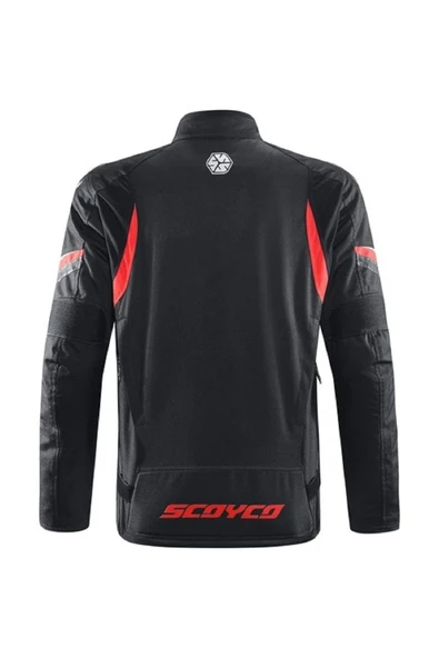 Scoyco JK176 WATERPROOF 4 MEVSİM MOTOSİKLET MONTU SİYAHKIRMIZI - 4