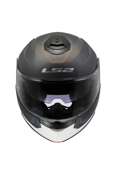 LS2 Strobe 2 Vıctory Mat Gri-mavi-kum Kask - 5