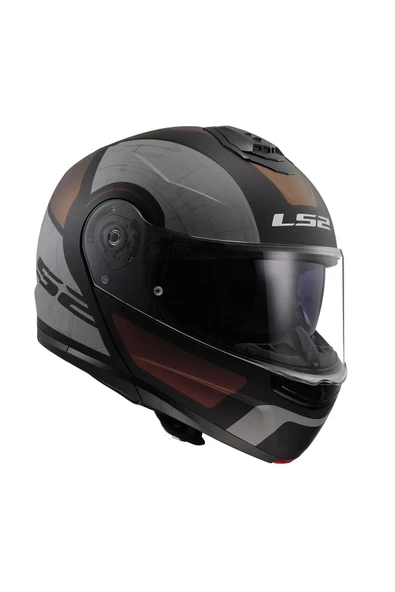 LS2 Strobe 2 Orıon Mat Siyah-mor-mavi Kask Çene Açılır - Resim 3