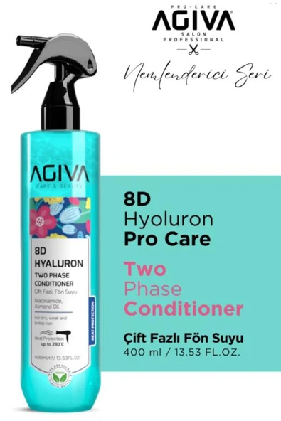 Agiva Care 8D Hyluron 400 mL Fön Suyu