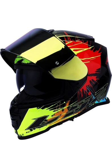 LS2 Storm 2 Drop Full Face  Motosiklet Kaskı Gold Camlı - 2