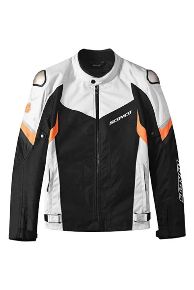 Scoyco JK176 WATERPROOF 4 MEVSİM MOTOSİKLET MONTU SİYAH TURUNCU GRİ - 4