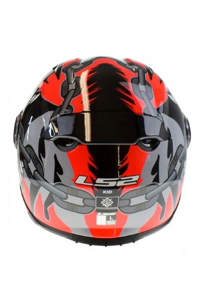 LS2 KID PUNK ÇOCUK KAPALI MOTOSİKLET KASKI - 5