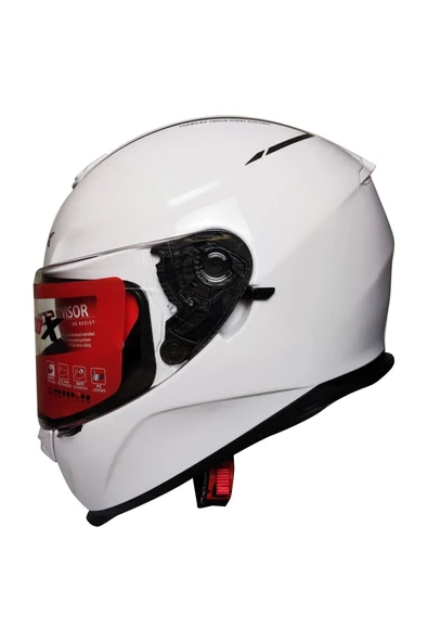 Scoyco X507 Güneş Vizörlü Kapalı Kask Beyaz