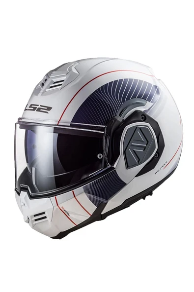 LS2 Advant Cooper Beyaz-mavi Kask