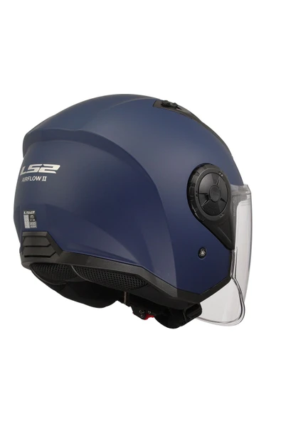 LS2 AIRFLOW 2 MAT NAVY MAVİ AÇIK MOTOSİKLET KASKI - 5