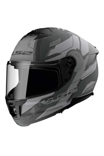 LS2 Stream 2 Shadow Kapalı Kask Mat Tıtanıum-gri