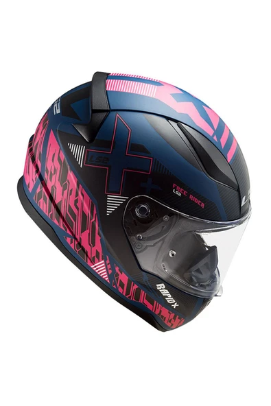 LS2 Rapıd 2 Xtreet   Full Face Motosiklet Kaskı Mat Mavi-mor - 3