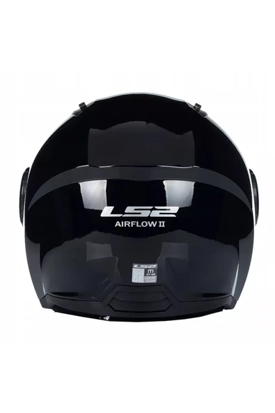 LS2 Airflow 2 Parlak Siyah Açık Motosiklet Kaskı - 5