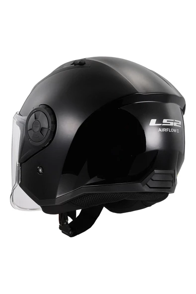 LS2 Aırflow 2 Yarım Kask Mat Siyah - 4