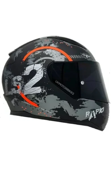 LS2 RAPID 2 CIRCLE  FULLFACE MOTOSİKLET KASKI SİYAH CAMLI - 4