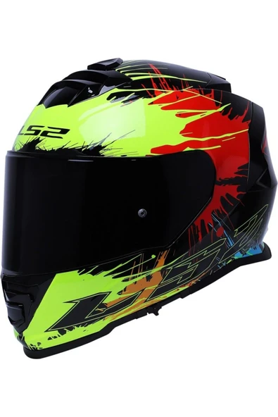 LS2 Storm 2 Drop Full Face  Motosiklet Kaskı Siyah Camlı - 3
