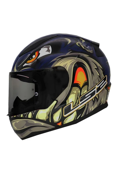 LS2 Rapıd 2 Spox Kapalı Kask Kırmızı - Resim 2