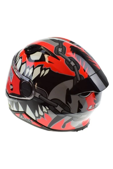 LS2 KID PUNK ÇOCUK KAPALI MOTOSİKLET KASKI - 3