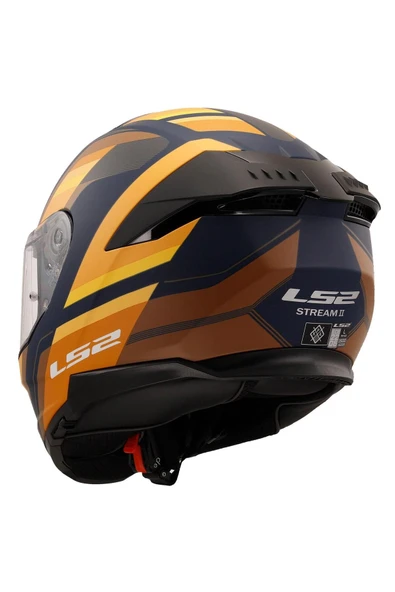 LS2 Stream 2 Vintage Full Face Motosiklet Kaskı - 4