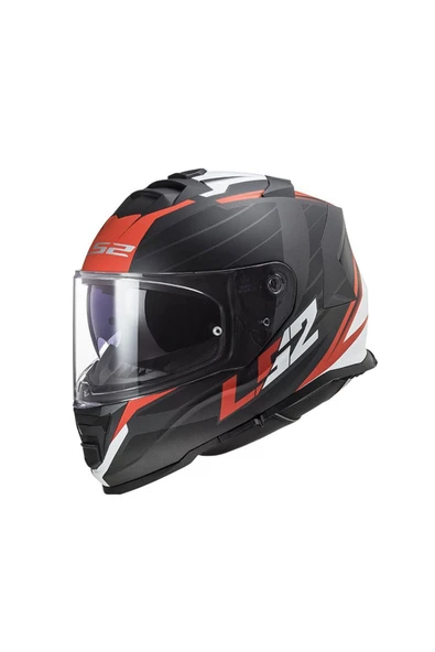 LS2 Ff800 Storm 2 Nerve Mat Black Red Motorcu Kaskı - 2