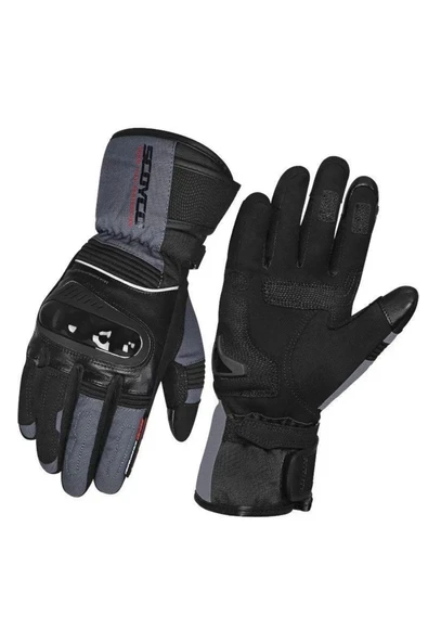 Scoyco Suya Dayanıklı Kışlık Eldiven Mc82 - Siyah - Gri - L - 2