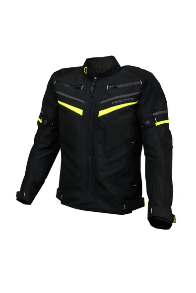 Vexo Calıfornıa 4 Mevsim Motosiklet Montu Siyah-Neon Sarı