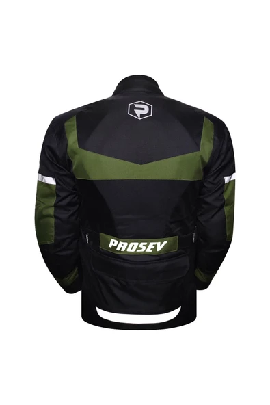Prosev Motorsiklet Montu Uzun Yeşil (4 MEVSİM) Ark01 - Resim 2