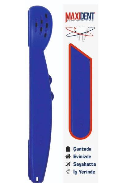 Maxident Diş Fırçası Saklama Kabı - Mavi