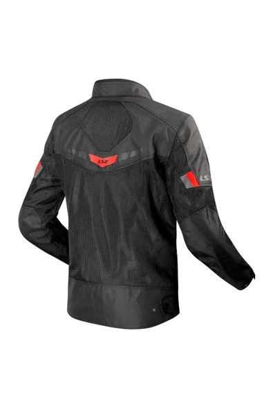 LS2 BLADE  YAZLIK MOTOSİKLET MONTU SİYAH-KIRMIZI - Resim 2