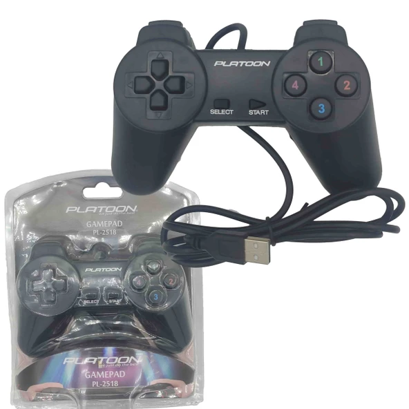 PC Usb Oyun Kolu Gamepad Platoon PL-2518 - 3