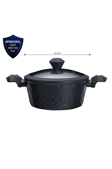 Karaca Biodiamond Antibakteriyel Kulp Tencere 24 Cm - 3