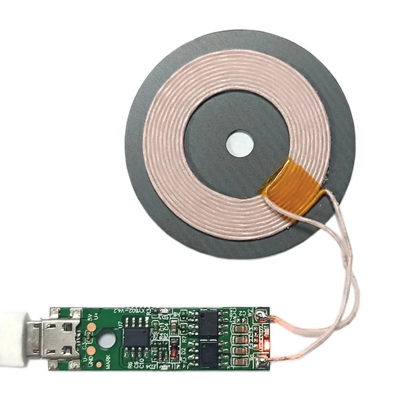 Kablosuz Şarj Modülü  5W 1A Mobil Akıllı Telefon Oyuncak Pil Şarj Transmiter Micro Usb Samsung Apple XY602