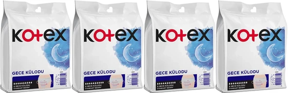 Kotex Gece Külodu / Külot Standart Beden (Yoğun Regl Dönemine Özel) 8 Li Set (4PK*2)