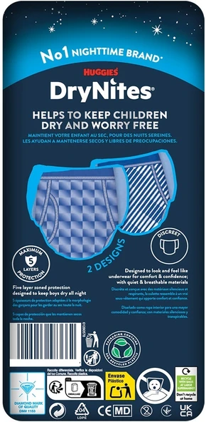 Drynites Emici Gece Külodu/Külot Bez Erkek 13+ Yaş (48-60KG) X Large 240 Adet Mega Pk (12PK*20) - 3