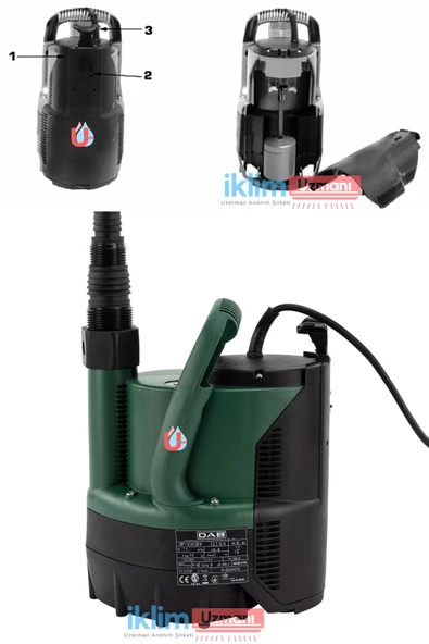 Dab Verty Nova 400 M - 400 Watt Gizli Flatörlü Sıfırdan Emişli Dalgıç Pompa - 1¼' - 4
