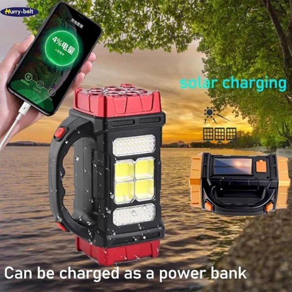 Taşınabilir Dış Mekan Güneş Enerjili Aydınlatma Solar LED Lamba Hurry.bolt HB-2678 - 3