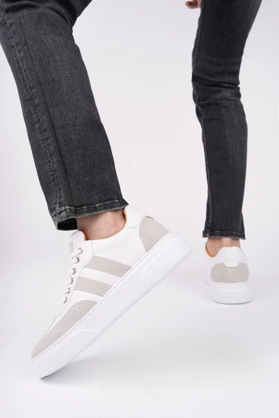 Muggo LOGAN Kalın Taban Bağcıklı Erkek Günlük Sneaker Spor Ayakkabı - 7