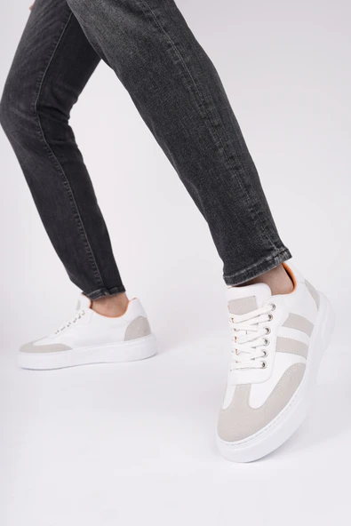 Muggo LOGAN Kalın Taban Bağcıklı Erkek Günlük Sneaker Spor Ayakkabı - 6